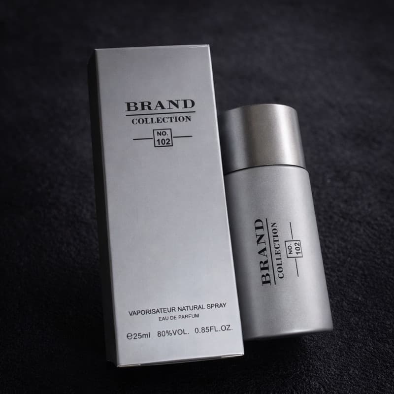 Perfume Brand Collection Nº 102 Masculino 25ml Alta Fixação Fragrância Leve e Moderna