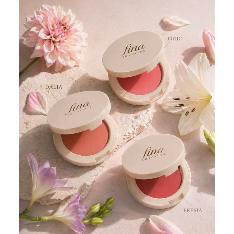 Blush Multificional/ Efeito Natural, Textura Avelulada Alta pigmentação e Fixação Não Comedogênico Vegano/Sem Parabeno