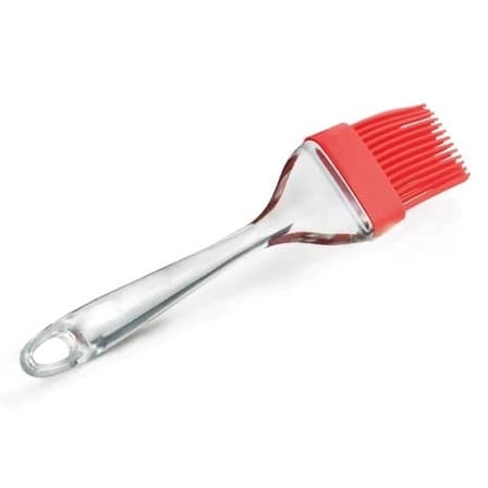 Pincel 22 cm Culinário de Silicone com Cerdas Flexíveis e Fácil Limpeza cabo acrílico
