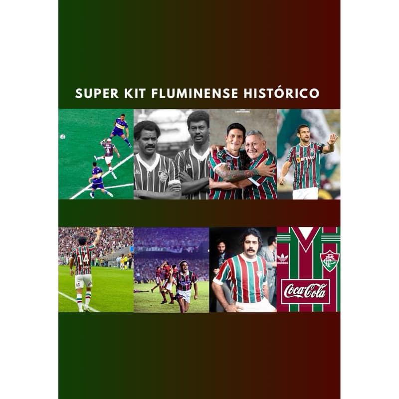 Super kit 8 quadros decorativos, placa decorativa para presente decoração Fluminense Campeão, Fluzão, idolos históricos