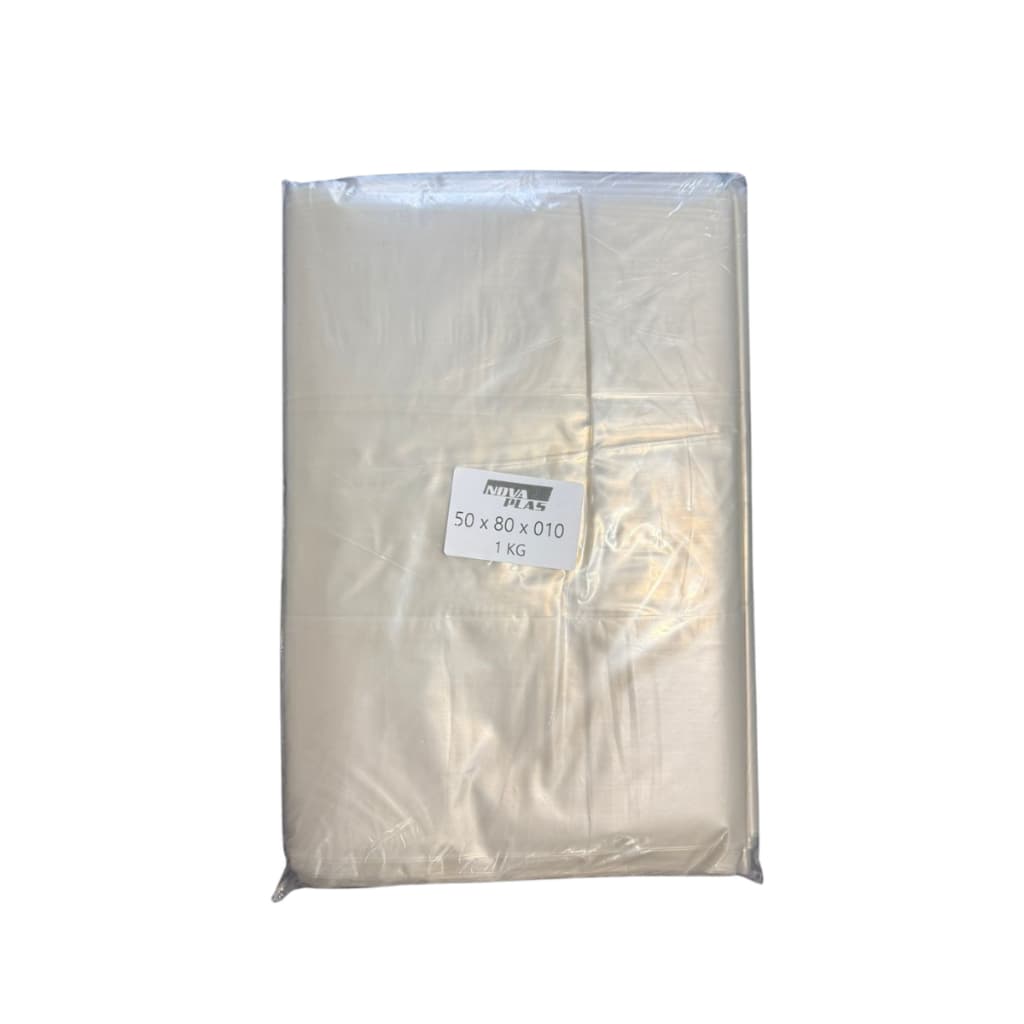 Saco Plástico Sanfonado Canela 50x80cm - Resistente, Alta Qualidade, Pronto para Cesta Básica