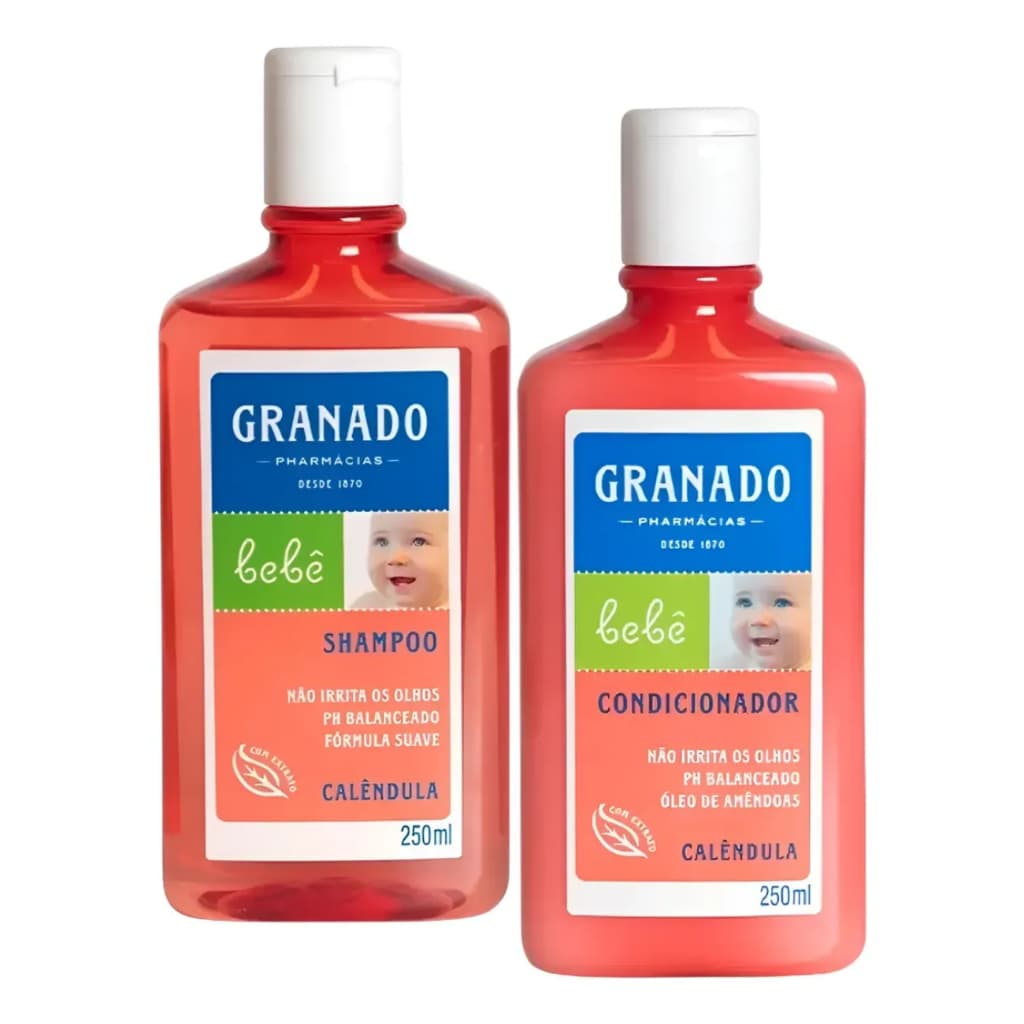 Kit Shampoo + Condicionado Calêndula P/ Bebe 250ml - Granado