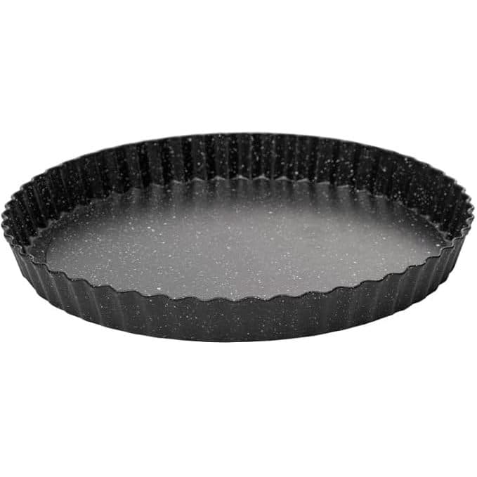Forma para Torta Fundo Removível Antiaderente de Aço Carbono Granilite Preta 24cm x 3cm e 26cm