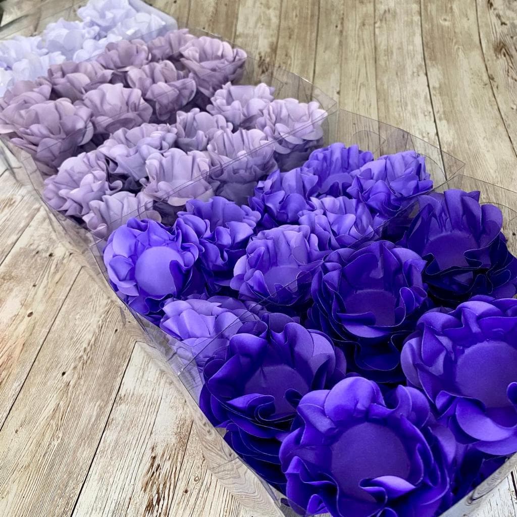 200 forminhas para doces finos  STYLE 5 cores BRANCA + LILÁS CANDY + LAVANDA + LILÁS  e VIOLETA para casamentos e festas