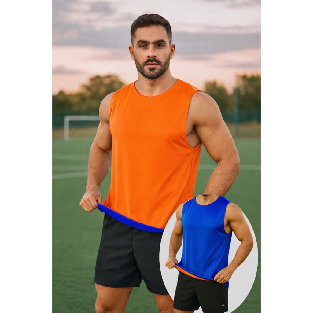 Kit 25 Coletes de Futebol Lateral Fechada para Treino - Dupla Face Tecido Premium