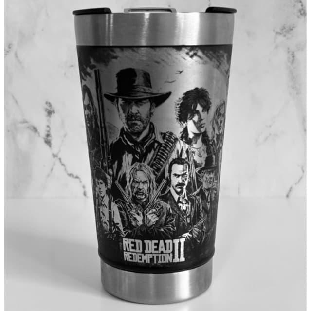 Copo Térmico Personalizado Red Dead Redemption Gravação a Laser 360º