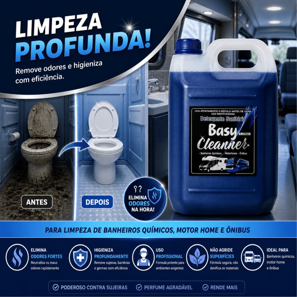 Tratamento para Banheiros  Detergente Sanitário 5 Litros