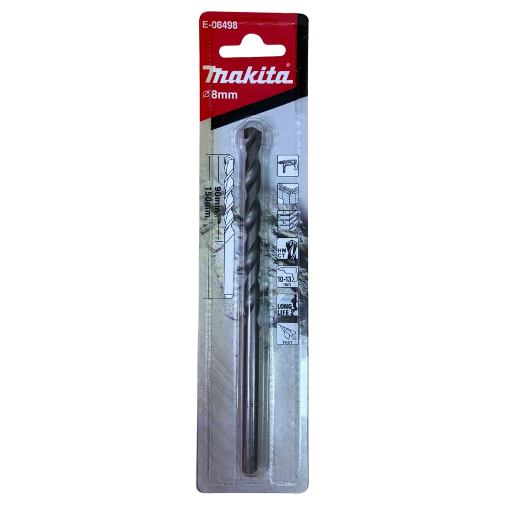 BROCA TCT PARA CONCRETO 8X150MM MAKITA ALVENARIA VÍDEA PROFISSIONAL