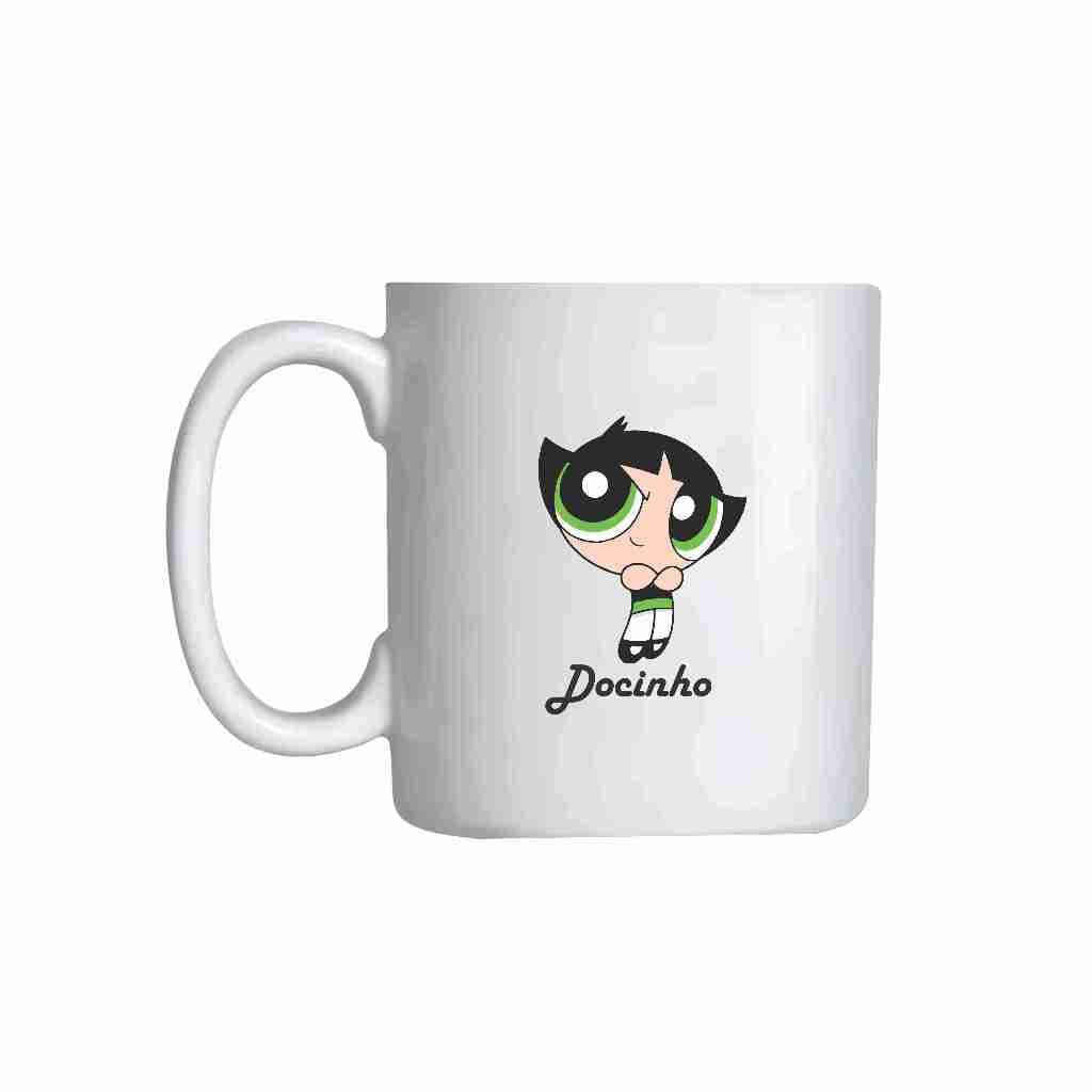 Caneca Simples Docinho de Porcelana Meninas Super Poderosas Atacado