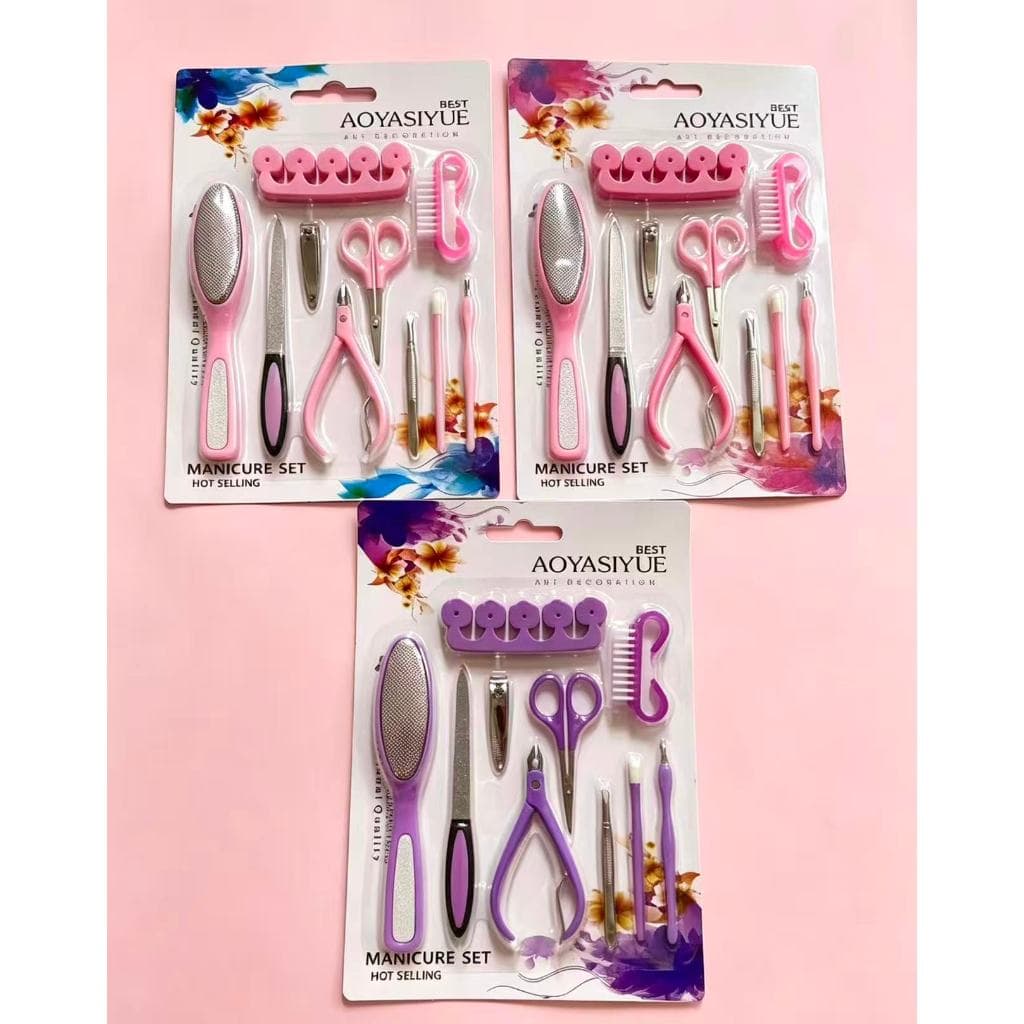 Kit Profissional de Manicure e Pedicure 10 em 1 – Completo e Portátil
