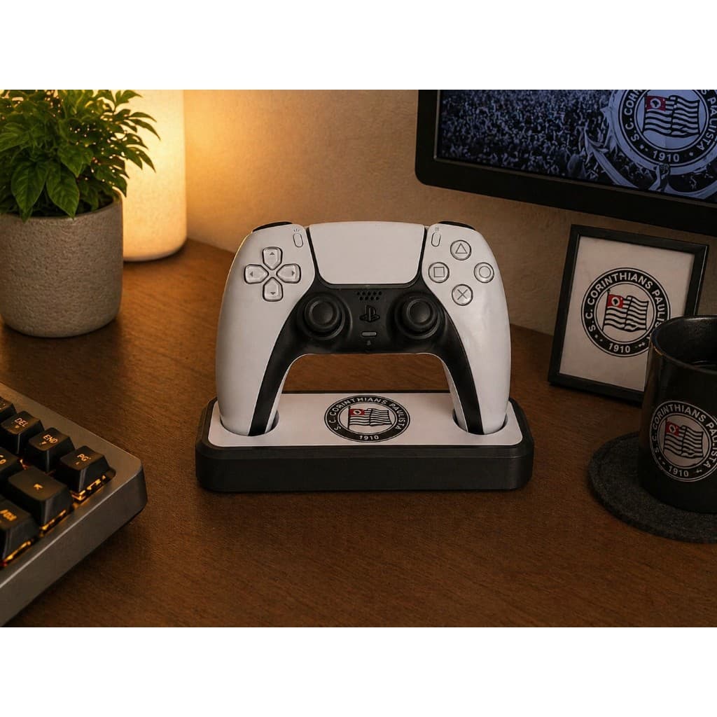 Suporte para Controle PS5 e PS4 Corinthians