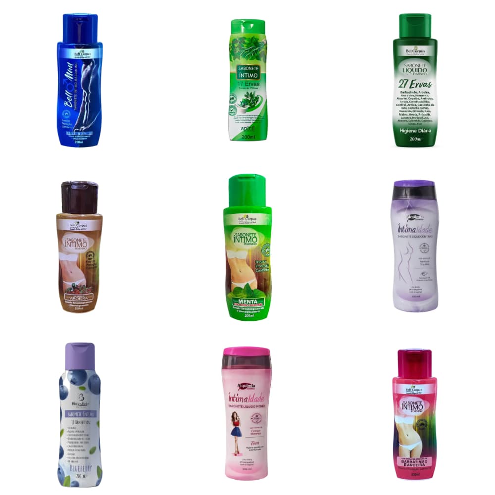 KIT 3 SABONETES INTIMOS 200ML PARA HIGIENE DIARIA LIMPEZA PH BALENCEADO FEMININO E MASCULINO