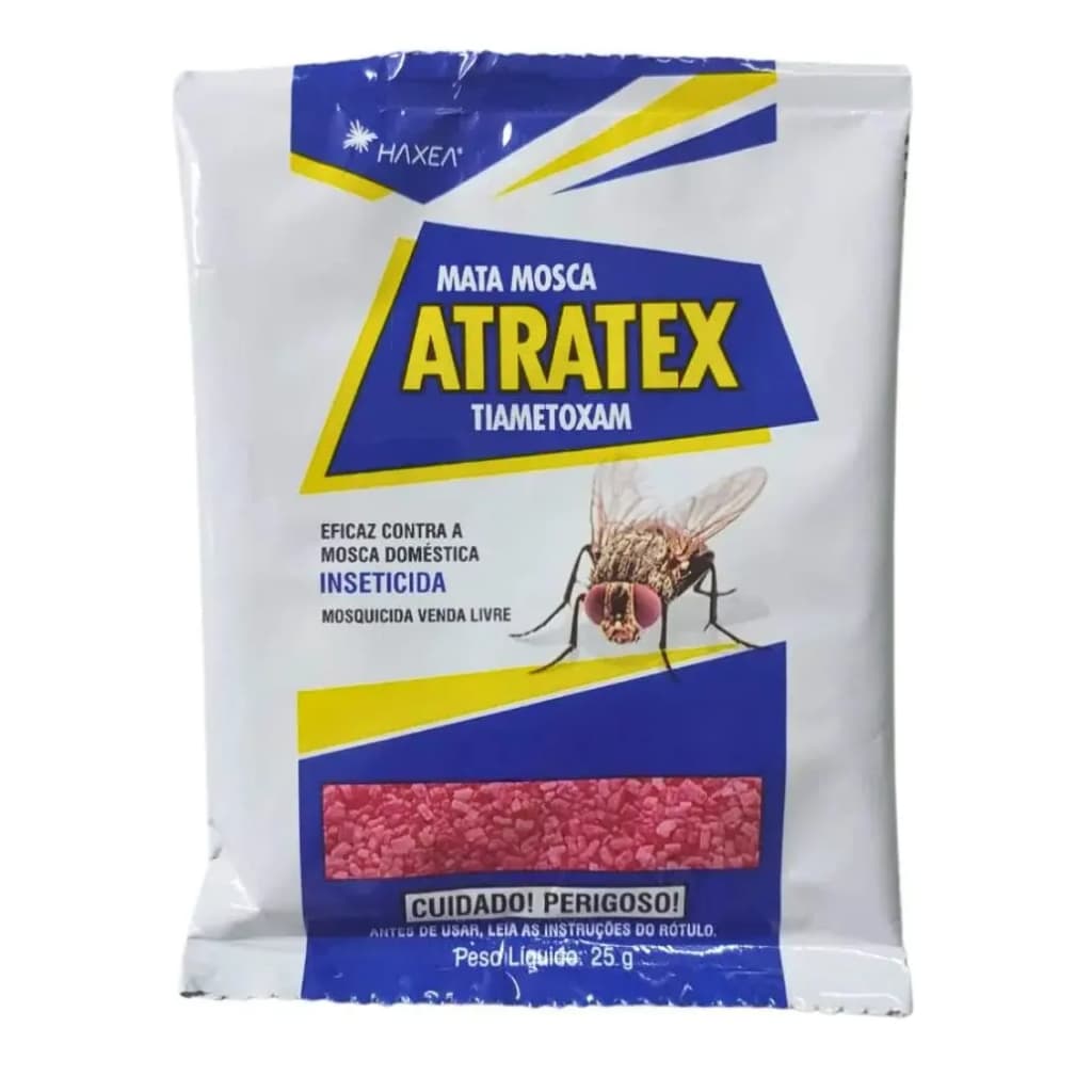 1/2/3 Isca Granulada Atratex para Controle de Moscas com Tiametoxam 25g