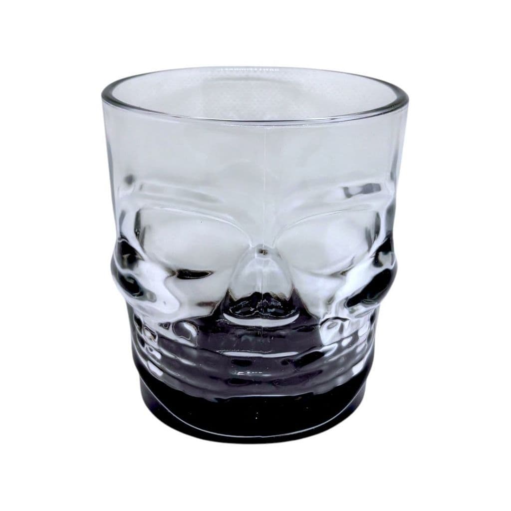 Copo Whisky Caveira Fundo Preto Vidro Premium Design Exclusivo Presente Bar Decoração