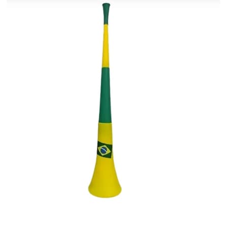 Cornetão Vulvuzela Grande Verde e Amarela Copa Do Mundo Futebol