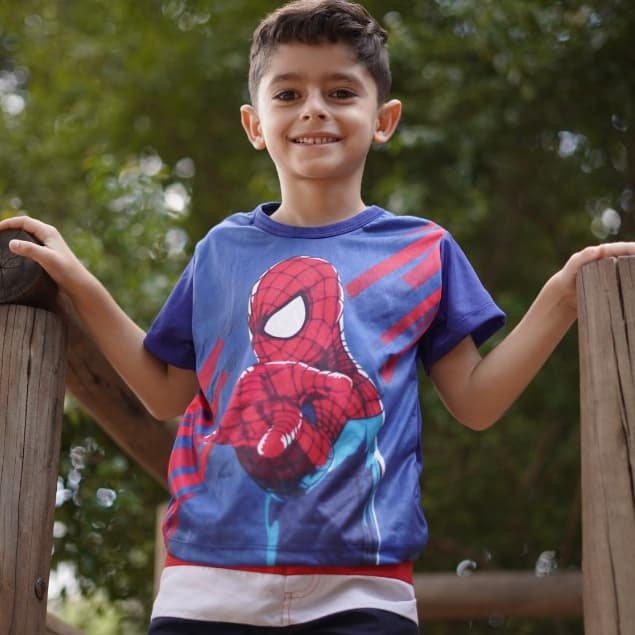 Blusa Infantil Homem-Aranha Spider-Man Sublimada Alta Qualidade Que Não Desbota Estampa Colorida