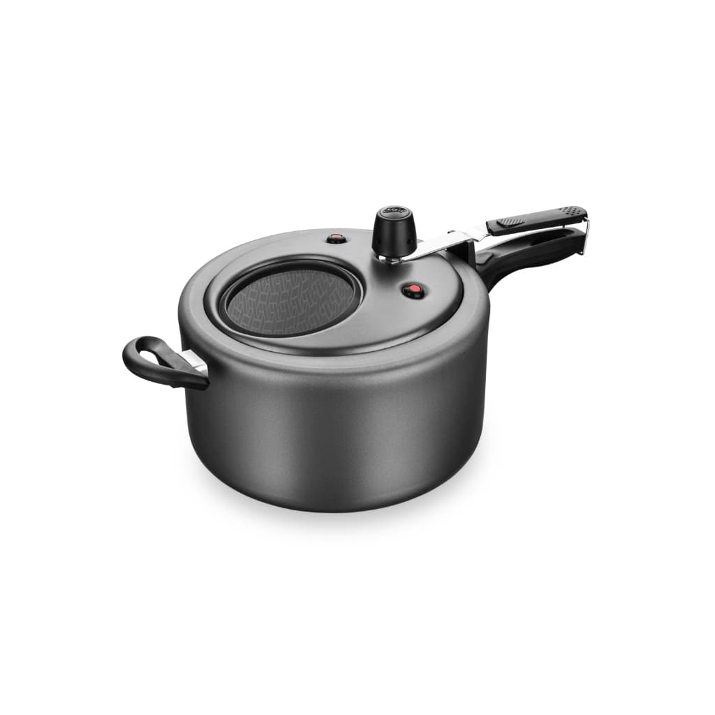 Panela De Pressão 6 Litros Grande Com Visor Vidro Mta antiaderente teflon