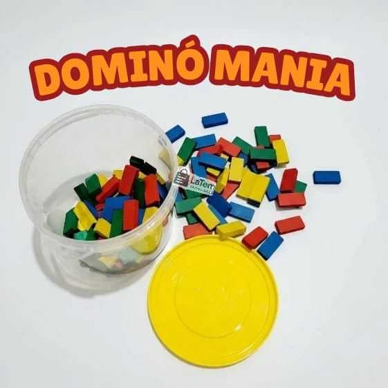 DOMINÓ MANIA/DOMINÓ MALUCO COLORIDO MADEIRA