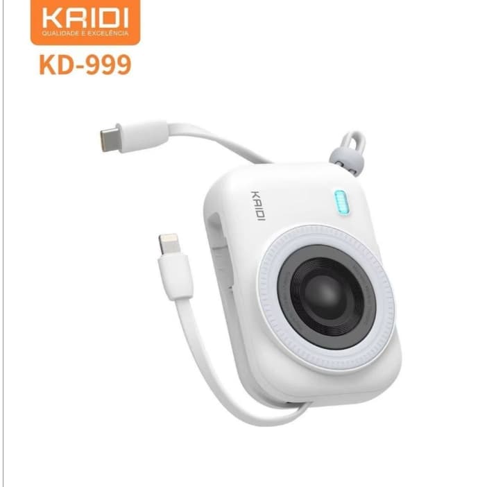 Power Bank Kaidi KD-999 10000mAh 22.5W Turbo Fast Charge USB Tipo C Portátil