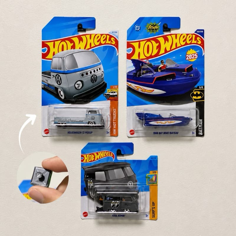 Expositor Suporte Gancho Pendurador para Embalagens Blister Hotwheels Matchbox Multiuso Dupla Face