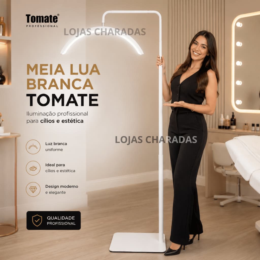 Luminaria Meia Lua Tomate MLG-113 Ring Original