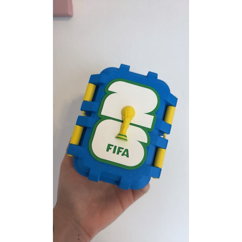 Porta Figurinhas da Copa, modelo exclusivo Caixa de Figurinhas