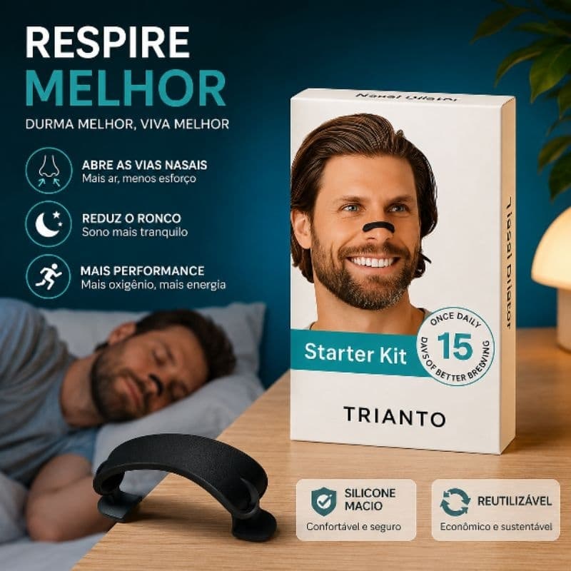 Dilatador Nasal de Silicone Reutilizável Anti Ronco Respirador Nasal Confortável para Dormir e Praticar Esportes