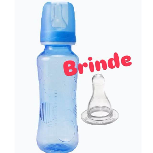 Mamadeira barato 240 ml Bico de Silicone + bico de silicone nova