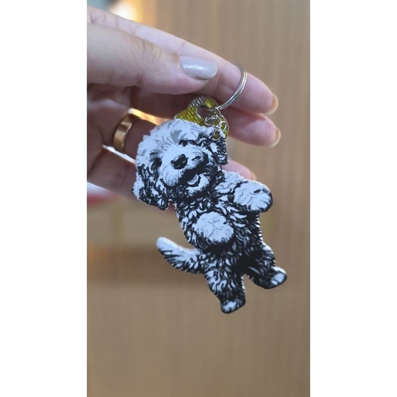 🐩✨ Chaveiro Poodle Fofo – Delicado e Cheio de Estilo! ✨🐩