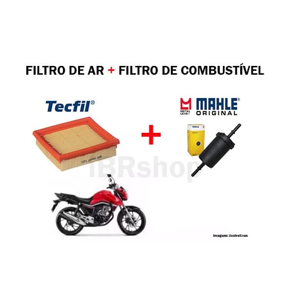 Filtro de Ar + Filtro de combustível Honda Titan Fan 150 160 2014 a 2024