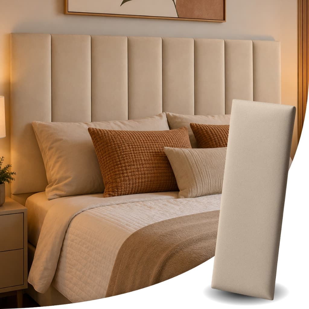 Cabeceira Modulada Completa 60x20 | Estofada Adesiva Cama Solteiro Casal Queen King - Pronta Entrega