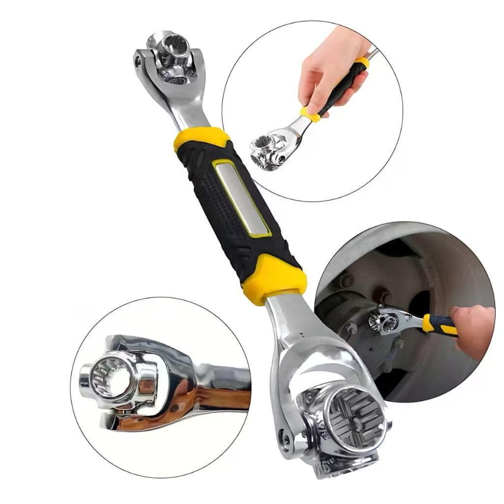 Chave Tigre Soquete Boca 8-19mm Universal 48em1 Gira 360° Multifuncional Profissional