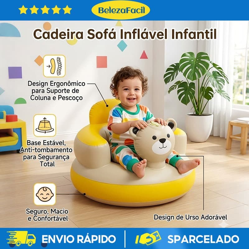 Sofá Infantil Inflável-Cadeira Portátil Para Brincadeiras Internas E Externas , Presente Perfeito O Verão Esportivo
