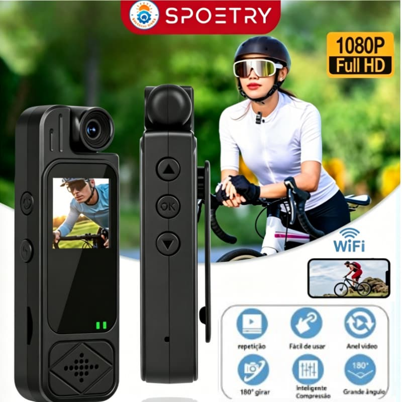 4K HD Mini Câmera Portátil Corporal De Visão Noturna Infravermelha Gravador Vídeo Digital Esportiva Câmeras