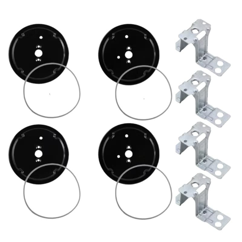 Kit Base Suporte Injetor Fogão Atlas Agile/Tropical Glass 4 Bocas