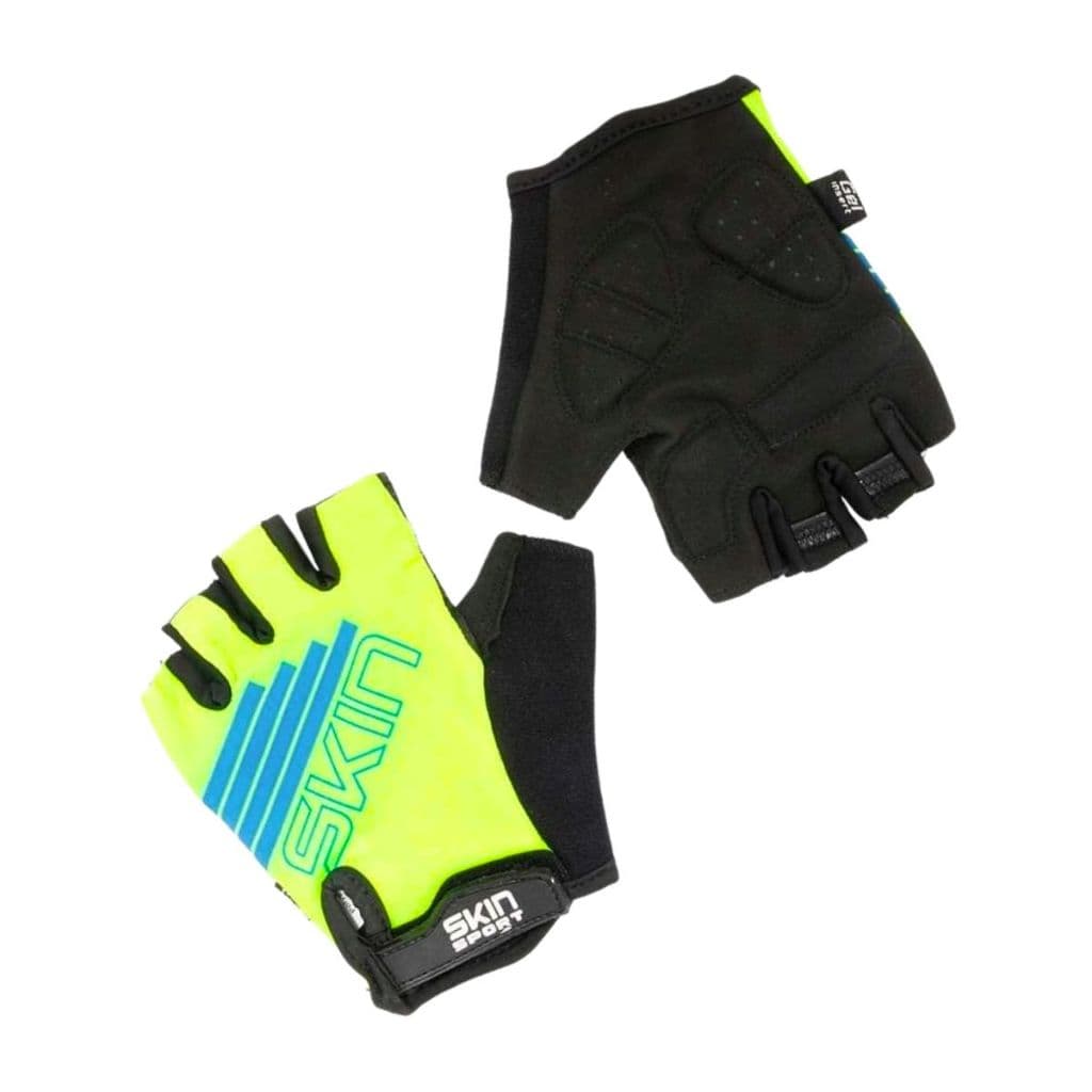 Luva Skin Sport Race, AMAR/AZUL, TAM P