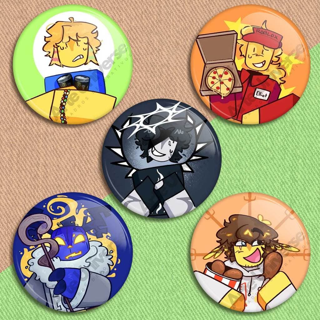forsaken Botons roblox game personagens, broche forsaken roblox pins buttons