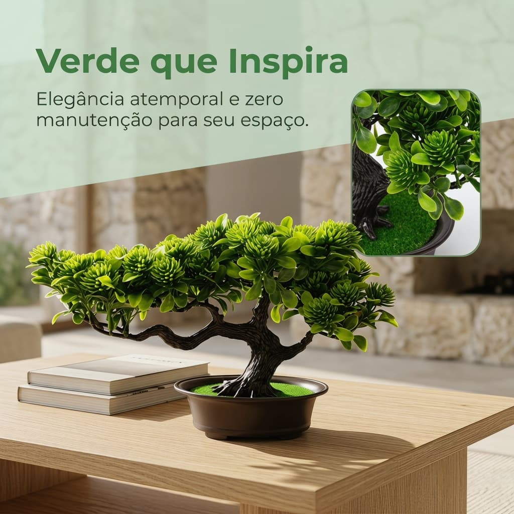 Bonsai Artificial Planta Artificial Pinheiro Sem Manutenção Bonsai Pinheiro Artificial Para Mesa Com Vaso Incluído Decor