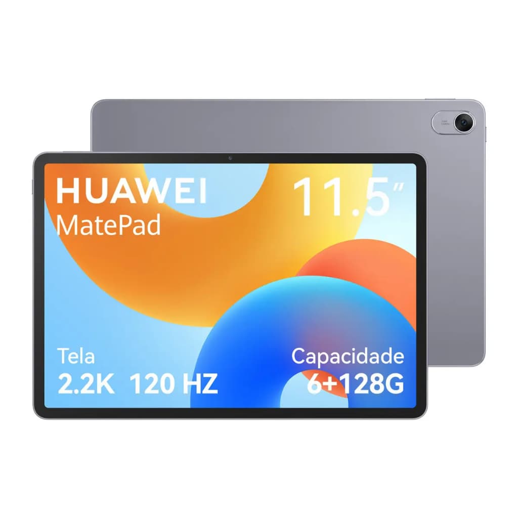 Tablet Huawei MatePad 11.5 128GB 6GB RAM FullView 11,5” 2.2K 120Hz Cinza
