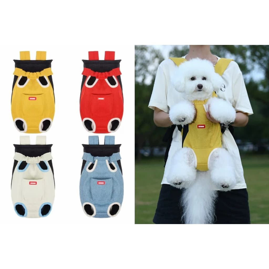 Mochila Canguru Para Pets Cães e Gatos Porte Pequeno Com Alças E Visão Panorâmica BL-913
