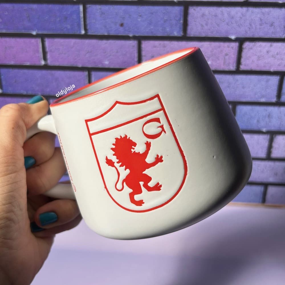Caneca Harry Potter Grifinória Minimalista Grande Sopa Café 500ml Licenciada