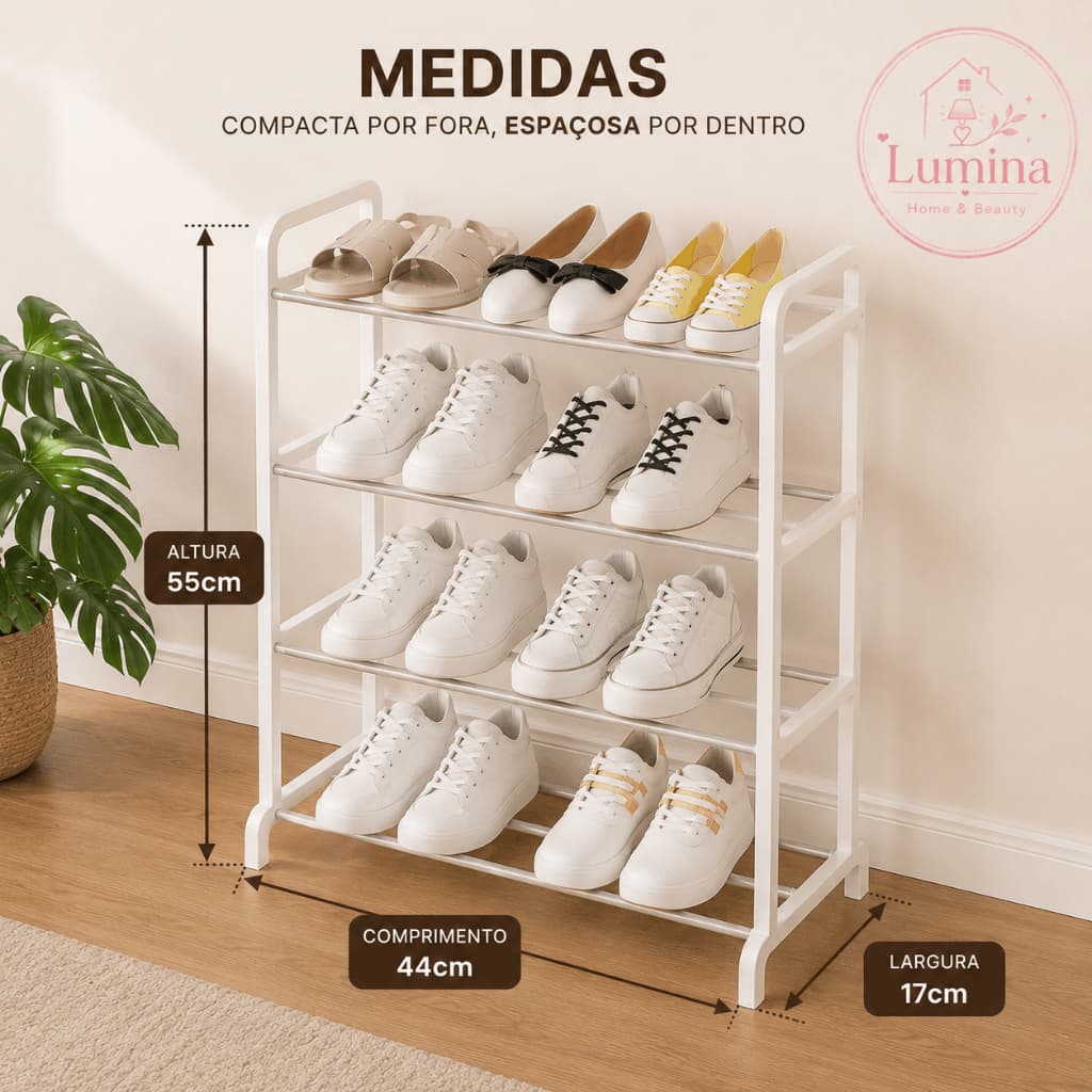 Sapateira Organizadora Multiuso 4 Andares Sortido Casa