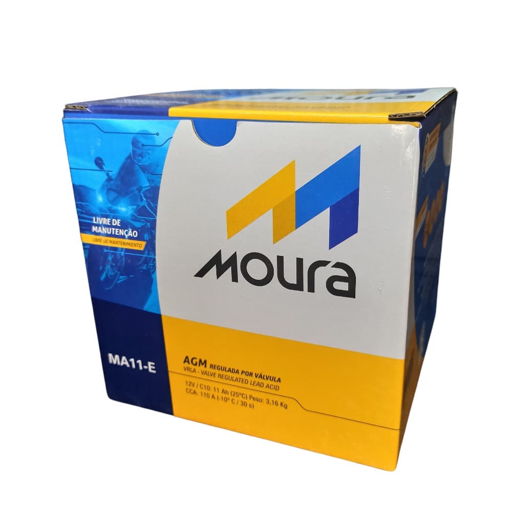 Bateria Moura MA11-E 11Ah Original Dragstar 650 Tiger 800 Ninja ZX10