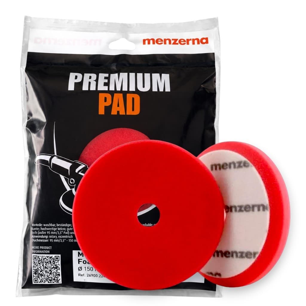 Boina De Corte Pesado Menzerna Espuma Vermelha 6 Polegadas 150mm