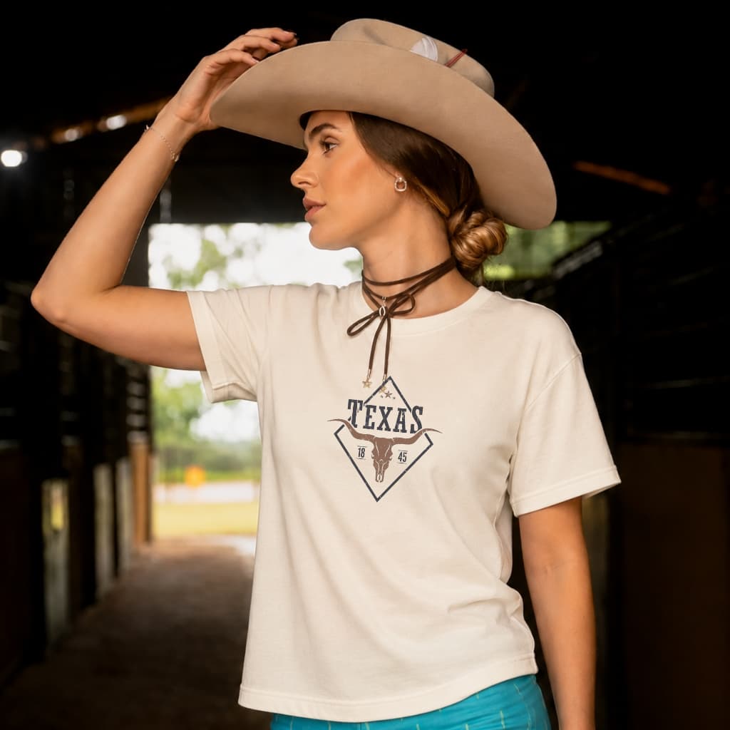 Camiseta Feminina Texas Country Camisa Rodeio Lançamento Estilosa Moda 2026
