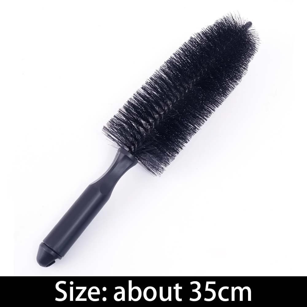 Escova de Limpeza para Rodas - Design Ergonômico e Cerdas de Nylon Macio