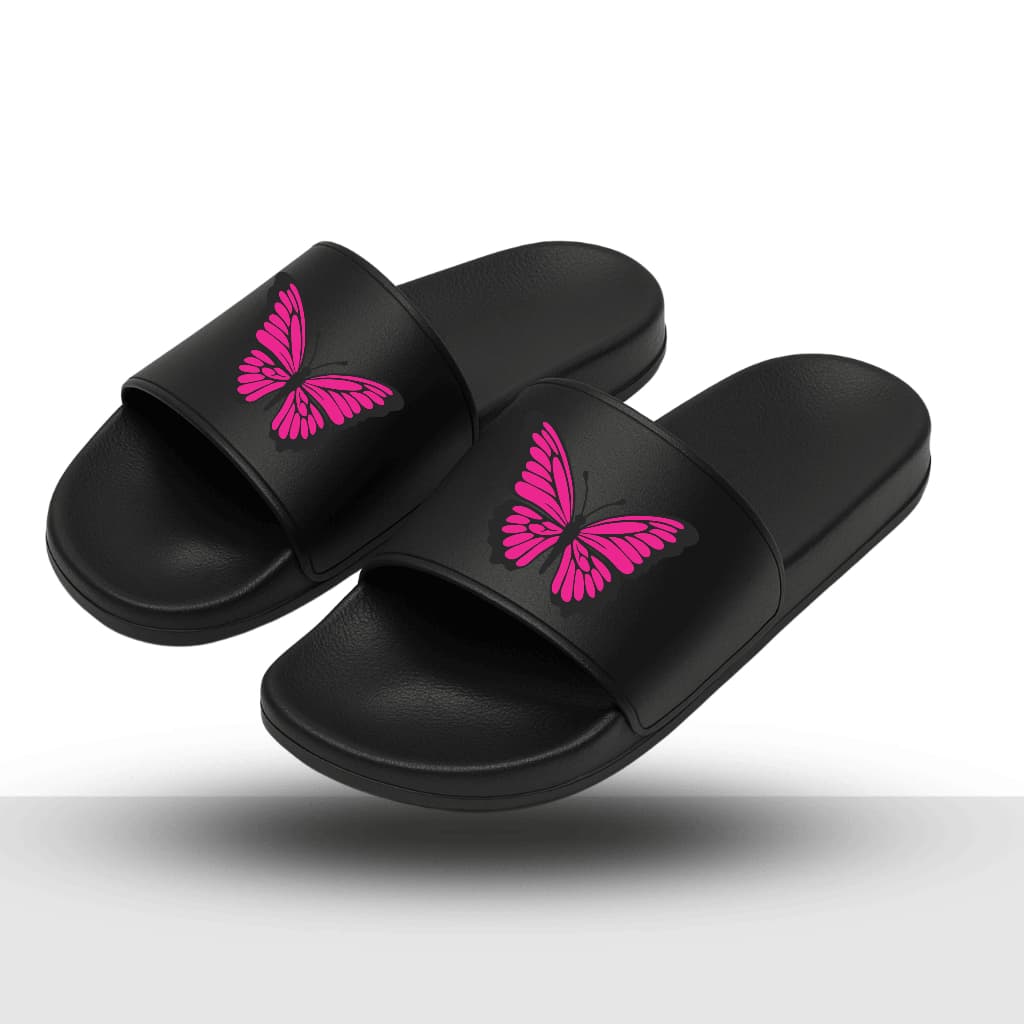 Chinelo Slide Feminino Borboleta Confortável Oferta Relâmpago Casual