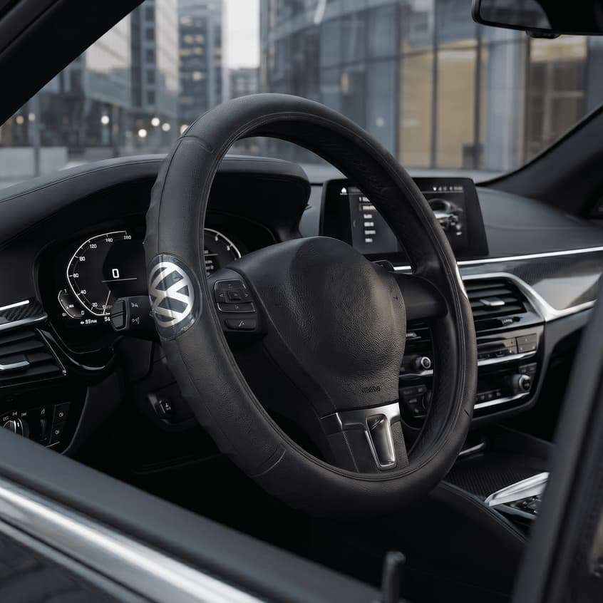 Capa Para Volante De Carro Personalizada Protetora Silicone Borracha Ecológica 4 Marcas Variáveis