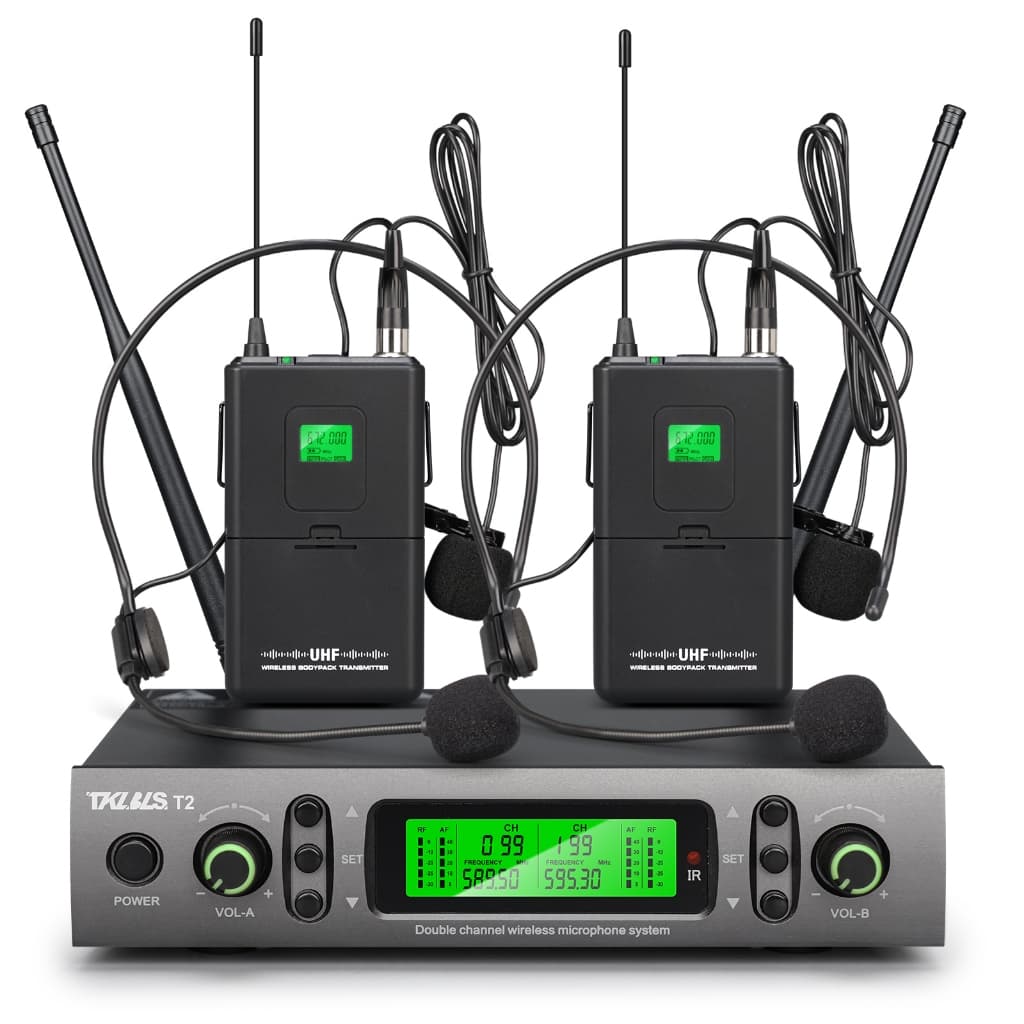 Microfone Sem Fio Profissional TKLBLS T2 UHF