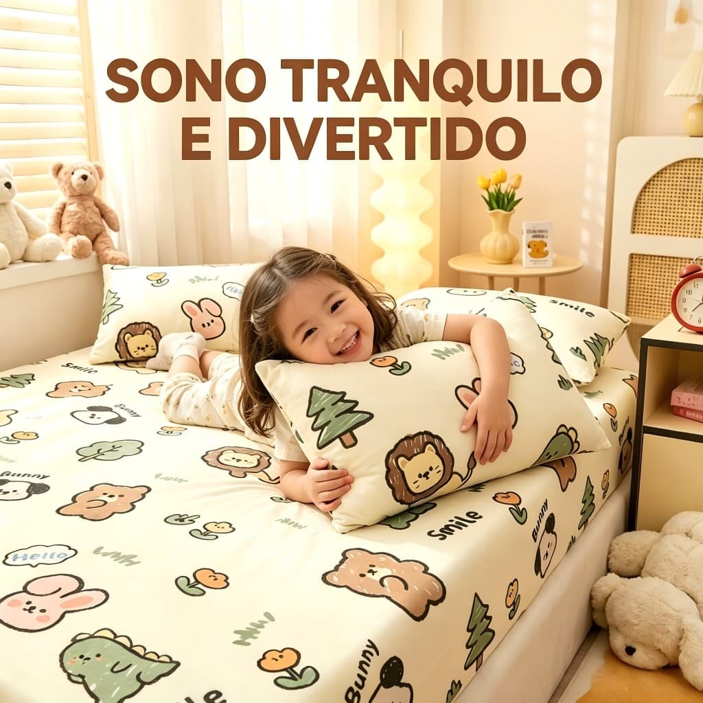 LençOl De EláStico Estampado Jogo De LençOl AlgodãO Lavado Extra Macio Estampas Sortidas E Tamandos
